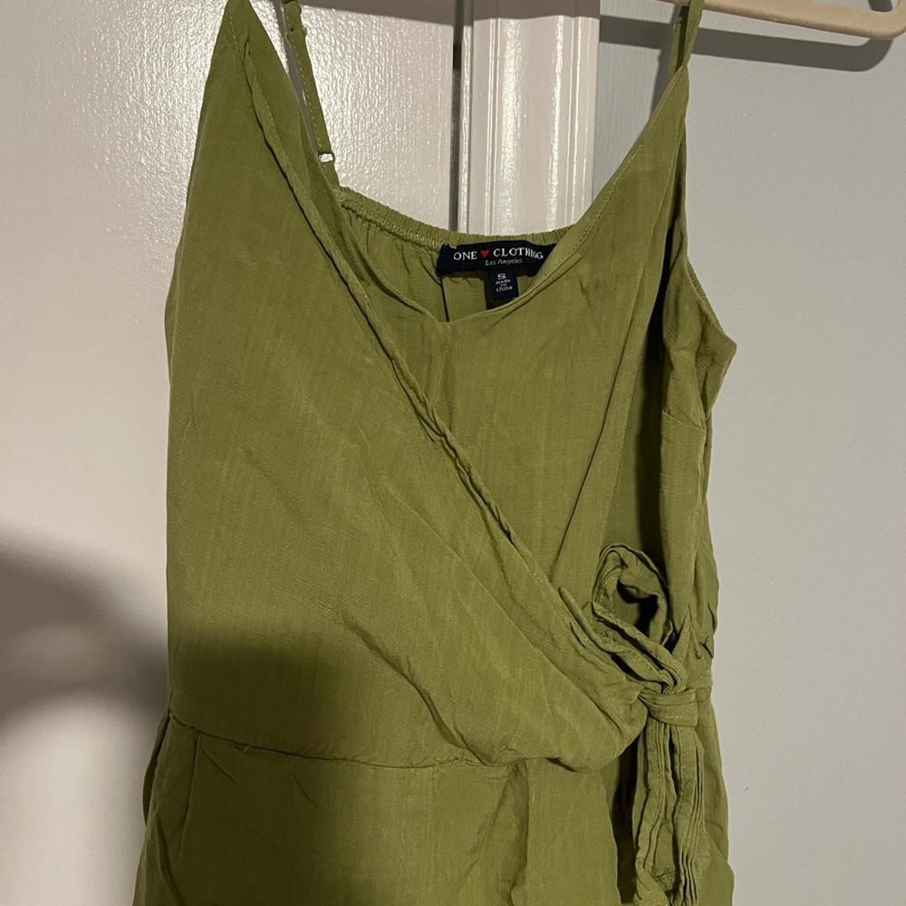 Green summer romper